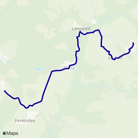 Hauts-de-France Car 02 - Scolaire Corcy - Longpont - Louâtre map