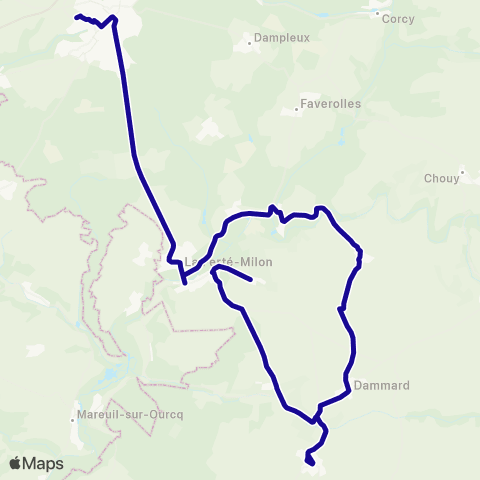 Hauts-de-France Car 02 - Scolaire Villers Cotterêts Tous Établissements map