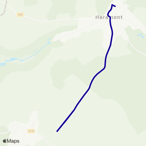 Hauts-de-France Car 02 - Scolaire Haramont-Haramont map