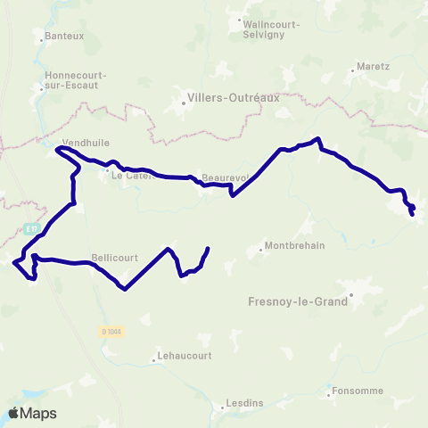 Hauts-de-France Car 02 - Scolaire Beaurevoir map