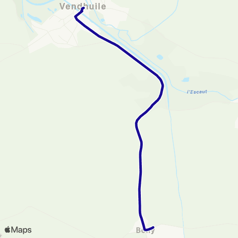 Hauts-de-France Car 02 - Scolaire Vendhuile map
