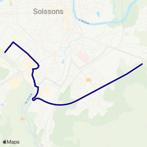 Hauts-de-France Car 02 - Scolaire Soissons Lycées map