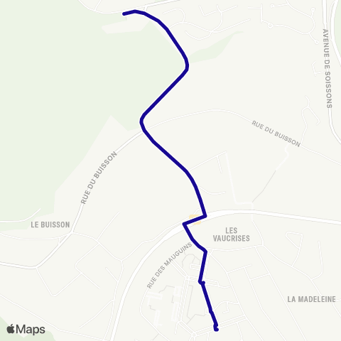 Hauts-de-France Car 02 - Scolaire Château Thierrry Otmus-Jean Rostand map