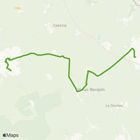 Hauts-de-France Car 59 - Nord Bailleul / Hazebrouck map