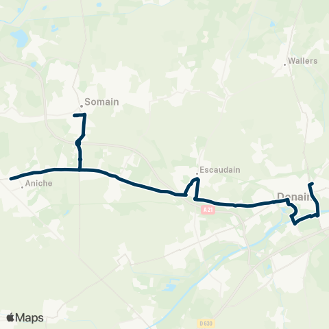 Hauts-de-France Car 59 - Nord Aniche - Denain map