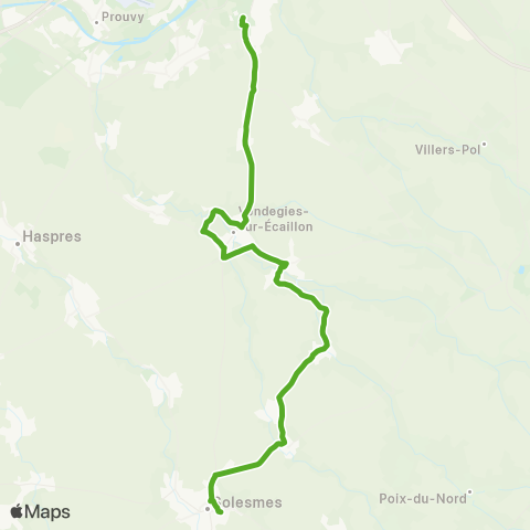 Hauts-de-France Car 59 - Nord Solesmes - Famars map