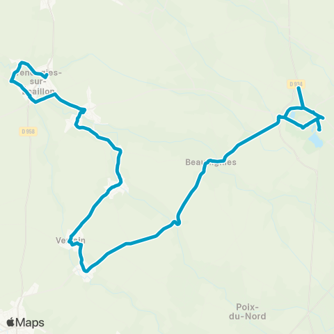 Hauts-de-France Car 59 - Nord Solesmes - le Quesnoy map