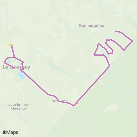Hauts-de-France Car 59 - Nord Gommegnies - le Quesnoy map