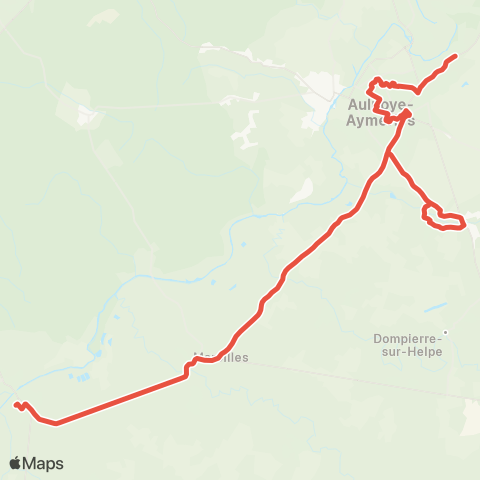 Hauts-de-France Car 59 - Nord Landrecies - Aulnoye-Aymeries map