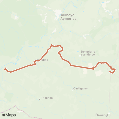 Hauts-de-France Car 59 - Nord Landrecies - Marbaix - Avesnes-sur-Helpe map