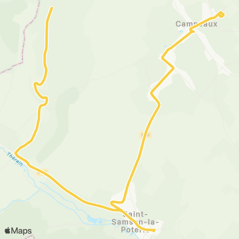 Hauts-de-France Car 60 - Lignes scolaires Campeaux-Canny / Therain-St Samson la Poterie-Hericourt / Therain-Mureaumont map