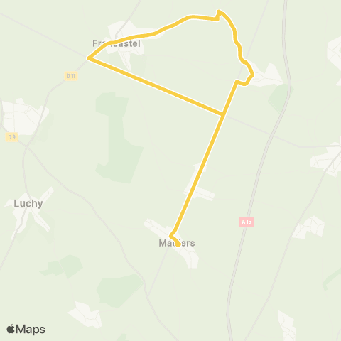 Hauts-de-France Car 60 - Lignes scolaires La Chaussee du Bois d'Ecu-Maulers-Muidorge-Oursel Maison-Puits la Vallée map