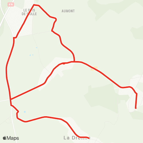 Hauts-de-France Car 60 - Lignes scolaires Le Coudray sur Thelle-la Drenne map