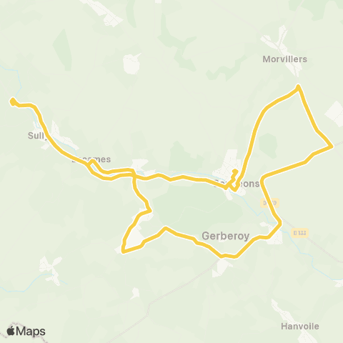 Hauts-de-France Car 60 - Lignes scolaires Songeons-Ernemont-Loueuse-Buicourt-Escames-Gerberoy-Lachapelle S / Gerberoy map