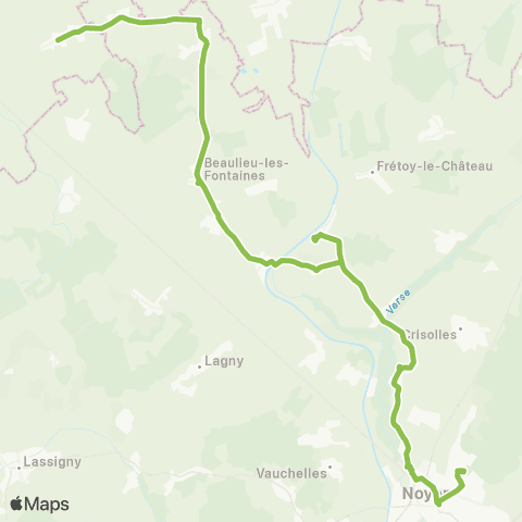 Hauts-de-France Car 60 Champien - Noyon map