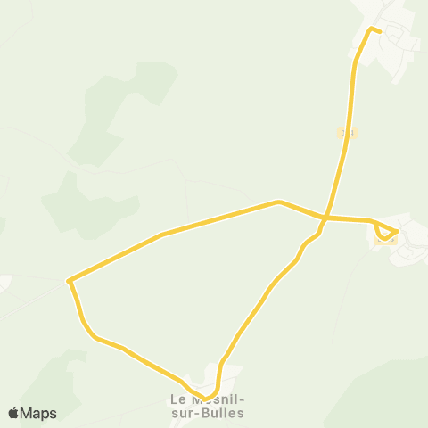 Hauts-de-France Car 60 - Lignes scolaires Catillon Fumechon-le Mesnil / Bulles-le Plessier / Bulles-Nourard le Franc map