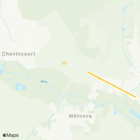 Hauts-de-France Car 60 - Lignes scolaires Chevincourt-Machemont map
