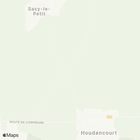 Hauts-de-France Car 60 - Lignes scolaires Houdancourt-Sacy le Petit map