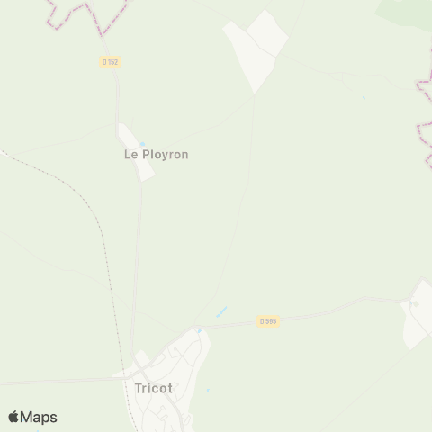 Hauts-de-France Car 60 - Lignes scolaires Le Ployron-Tricot map