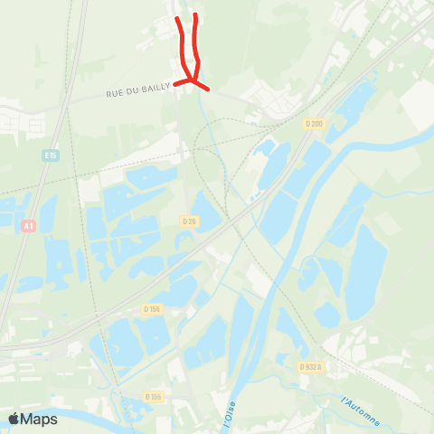 Hauts-de-France Car 60 - Lignes scolaires Longueil Sainte Marie-Rivecourt map