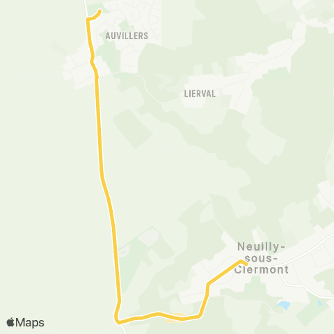 Hauts-de-France Car 60 - Lignes scolaires Neuilly sous Clermont - Cambronne les Clermont map