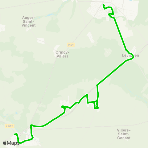 Hauts-de-France Car 60 Nanteuil-le-Haudouin - Crépy-en-Valois map