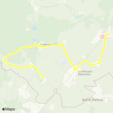 Hauts-de-France Car 60 - Lignes scolaires Collège Guillaume Cale map