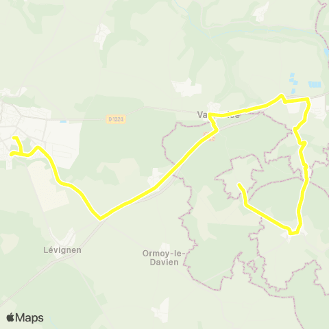 Hauts-de-France Car 60 - Lignes scolaires Établissements de Crépy-en-Valois map