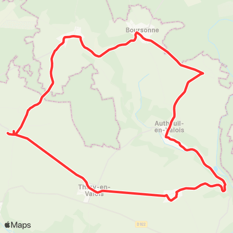 Hauts-de-France Car 60 - Lignes scolaires RPC Cuvergnon map
