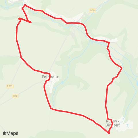 Hauts-de-France Car 60 - Lignes scolaires RPI Feigneux map
