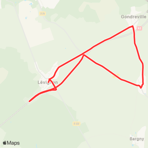 Hauts-de-France Car 60 - Lignes scolaires RPI Levignen map