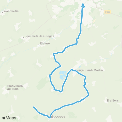 Hauts-de-France Car 62 Puisieux / Arras map