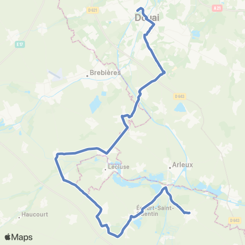 Hauts-de-France Car 62 Oisy-le-Verger / Douai map