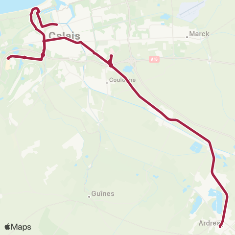 Hauts-de-France Car 62 Ardres / Calais map