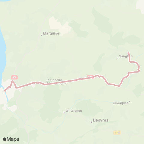 Hauts-de-France Car 62 Licques / Boulogne-sur-Mer map