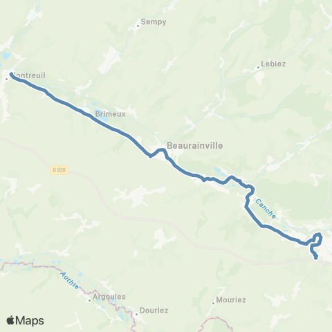 Hauts-de-France Car 62 Hesdin / Montreuil map