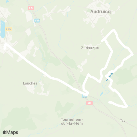 Hauts-de-France Car 62 - Lignes scolaires Clg Notre Dame de Grâce / Ardres map