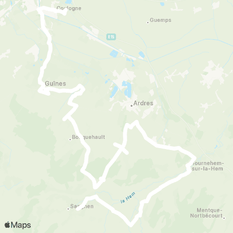 Hauts-de-France Car 62 - Lignes scolaires Étbs privés / Coulogne / Guînes map