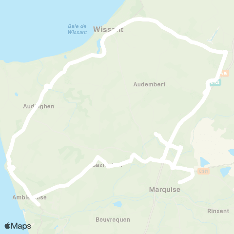 Hauts-de-France Car 62 - Lignes scolaires Étbs [Nord Ouest] / Marquise map