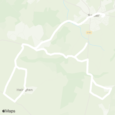 Hauts-de-France Car 62 - Lignes scolaires Clg le Trion [Sud] / Samer map