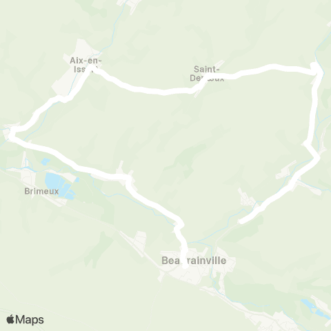 Hauts-de-France Car 62 - Lignes scolaires Clg Belrem [Nord] / Beaurainville map