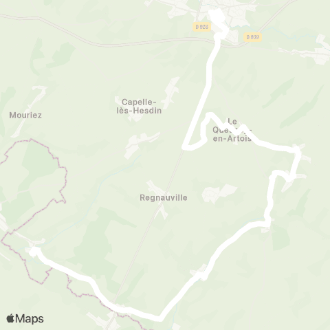 Hauts-de-France Car 62 - Lignes scolaires Étbs / Hesdin map
