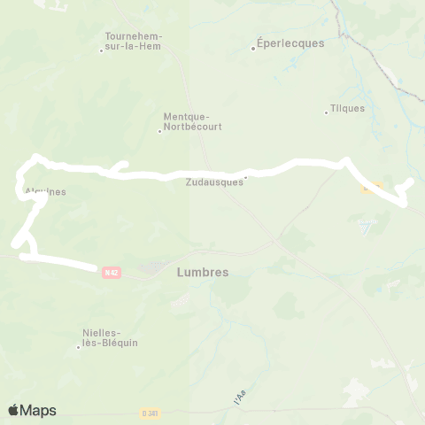 Hauts-de-France Car 62 - Lignes scolaires Étbs / Saint-Omer / Longuenesse map