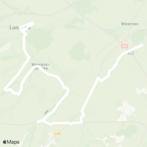 Hauts-de-France Car 62 - Lignes scolaires Étbs [Sud Est] / Lumbres map