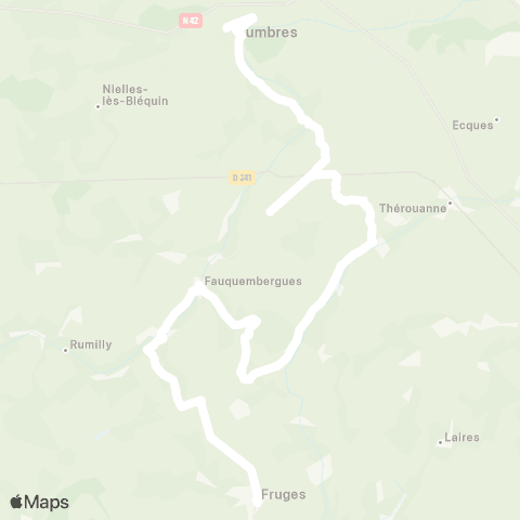 Hauts-de-France Car 62 - Lignes scolaires Étbs [Sud Ouest] / Lumbres map