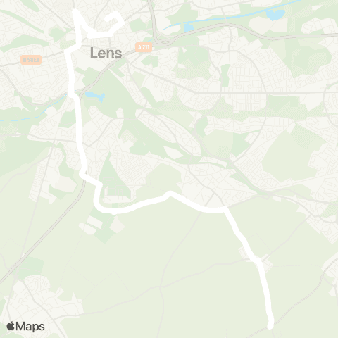 Hauts-de-France Car 62 - Lignes scolaires Étbs / Lens map