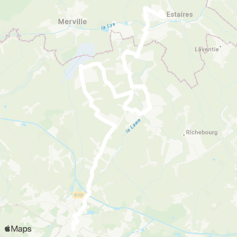Hauts-de-France Car 62 - Lignes scolaires Lycée / Estaires map