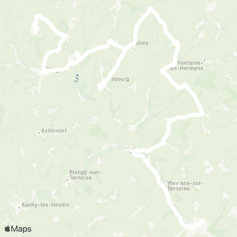 Hauts-de-France Car 62 - Lignes scolaires Étbs [N.-Ouest] / Saint-Pol-sur-Ternoise map