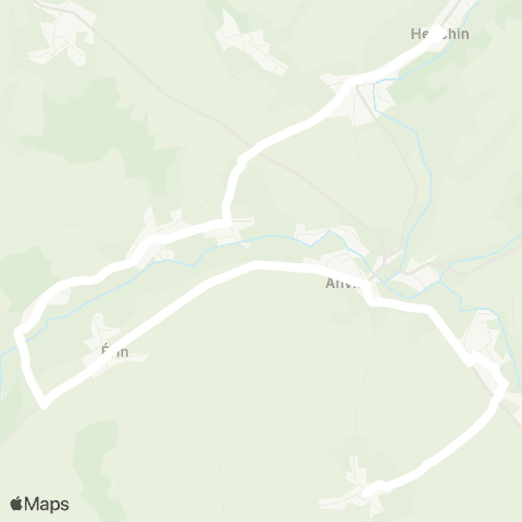Hauts-de-France Car 62 - Lignes scolaires Clg J. Prévert / Heuchin map