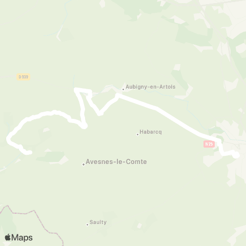 Hauts-de-France Car 62 - Lignes scolaires Étbs / Arras map